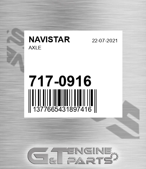 717-0916 Axle