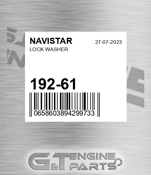 192-61 Lock Washer