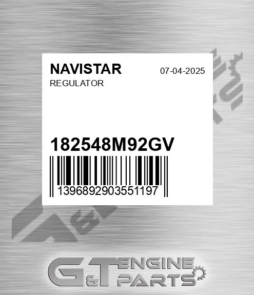 182548M92GV Regulator
