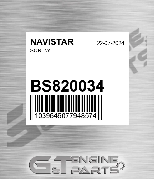 BS820034 Screw