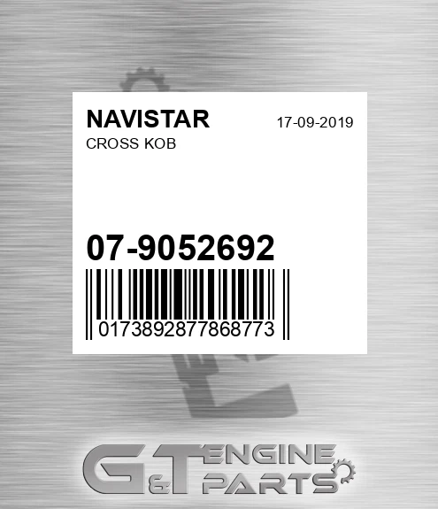 07-9052692 Cross Kob