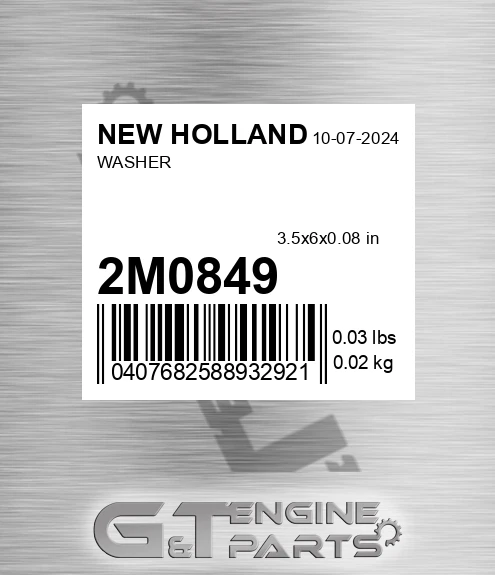 2M0849 Washer