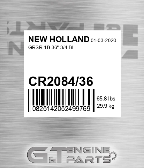 CR2084/36 Grsr 1b 36" 3/4 Bh