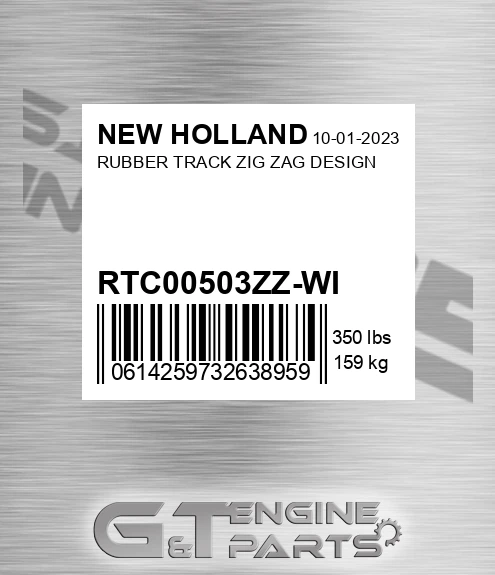 RTC00503ZZ-WI Rubber Track Zig Zag Design