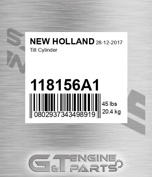 118156A1 Tilt Cylinder