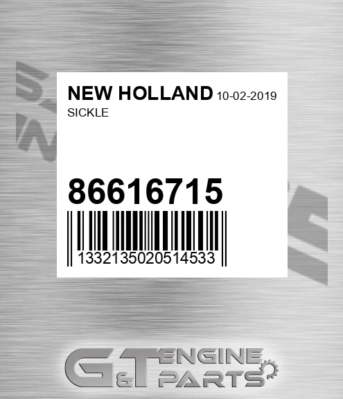86616715 Sickle for NEW HOLLAND
