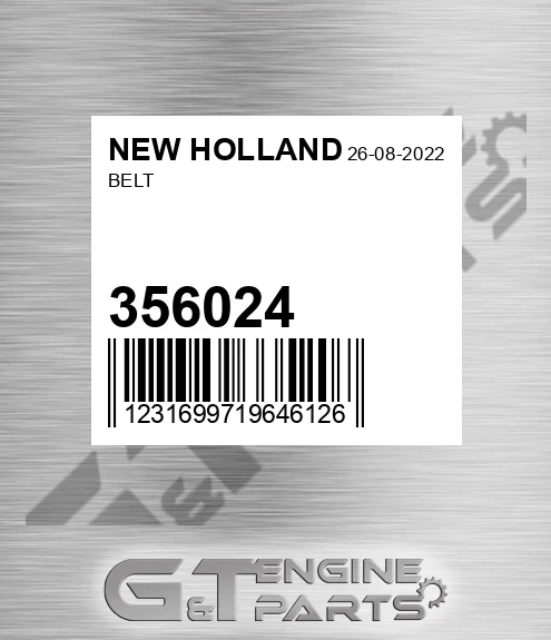 356024 Belt for NEW HOLLAND