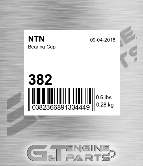 382 NTN Bearing Cup