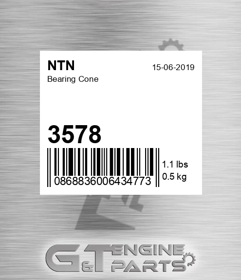 3578 Bearing Cone for NTN
