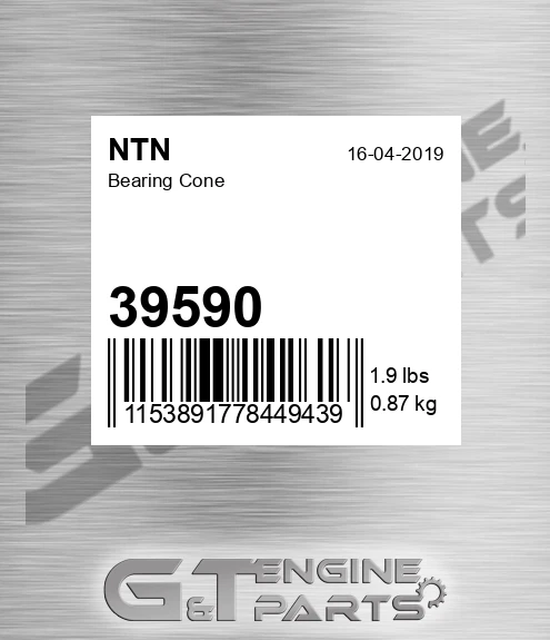 39590 Bearing Cone for NTN