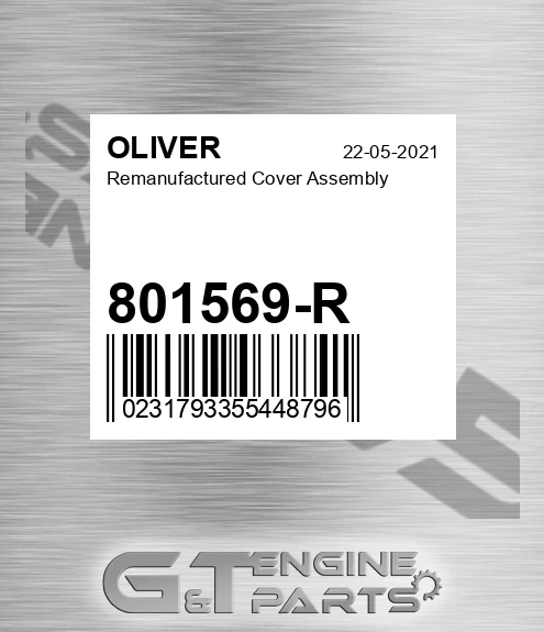801569-R Remanufactured Cover Assembly