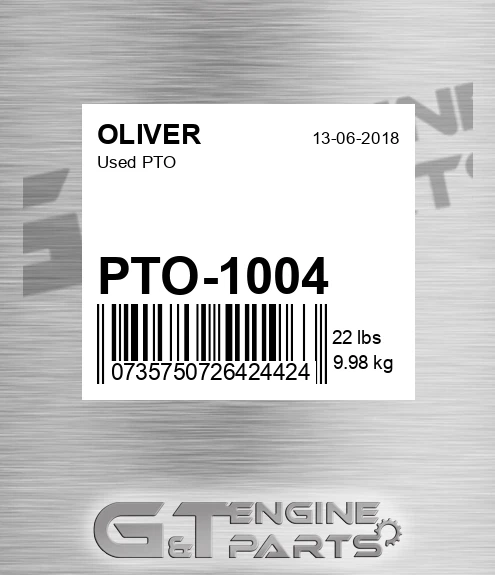 PTO-1004 Used Pto