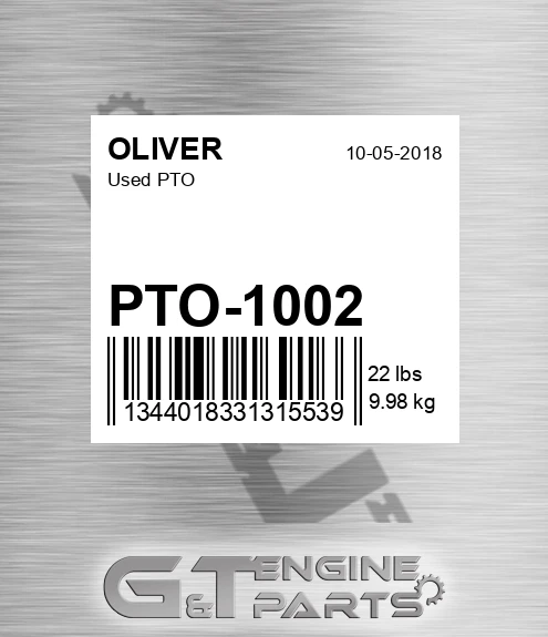PTO-1002 Used Pto