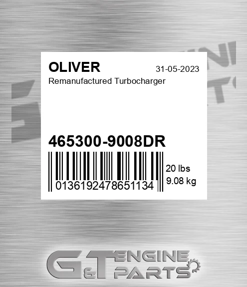 465300-9008DR Remanufactured Turbocharger
