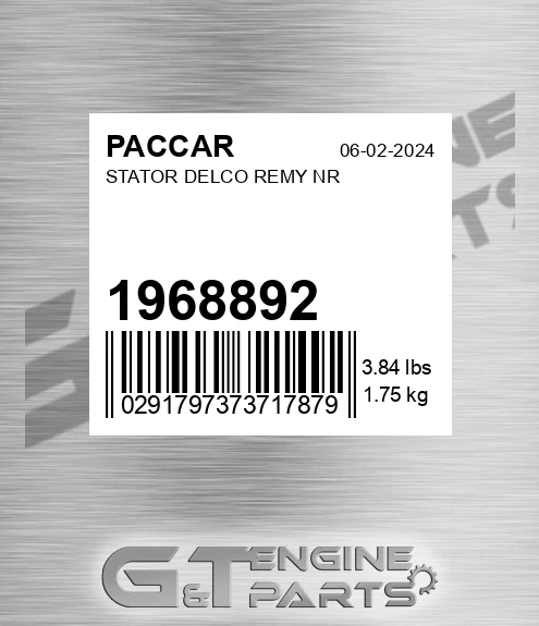 1968892 PACCAR Stator Delco Remy Nr