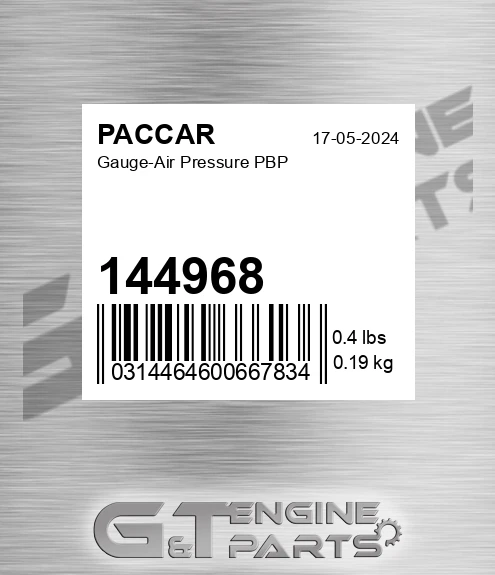 144968 Gauge-air Pressure Pbp