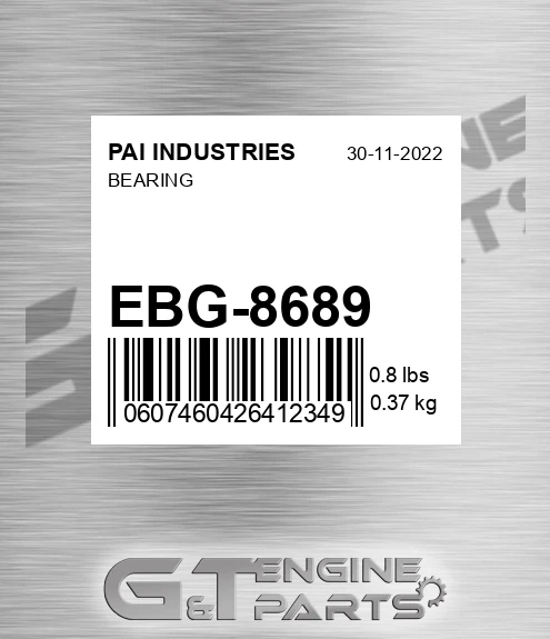 EBG-8689 Bearing for PAI INDUSTRIES