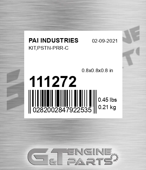 111272 Kit,pstn-prr-c for PAI INDUSTRIES