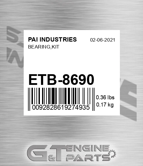 ETB-8690 Bearing,kit