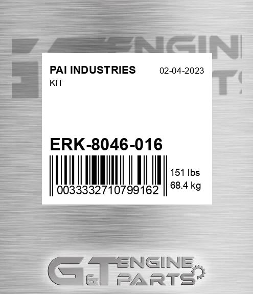 ERK-8046-016 Kit for PAI INDUSTRIES