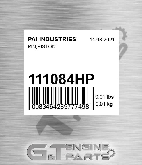 111084HP Pin,piston