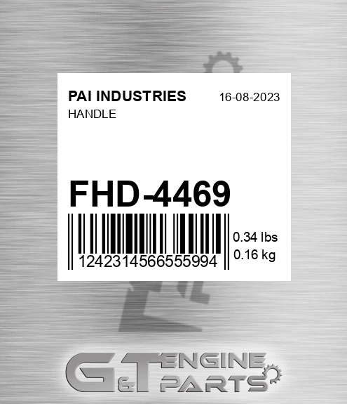 FHD-4469 Handle for PAI INDUSTRIES