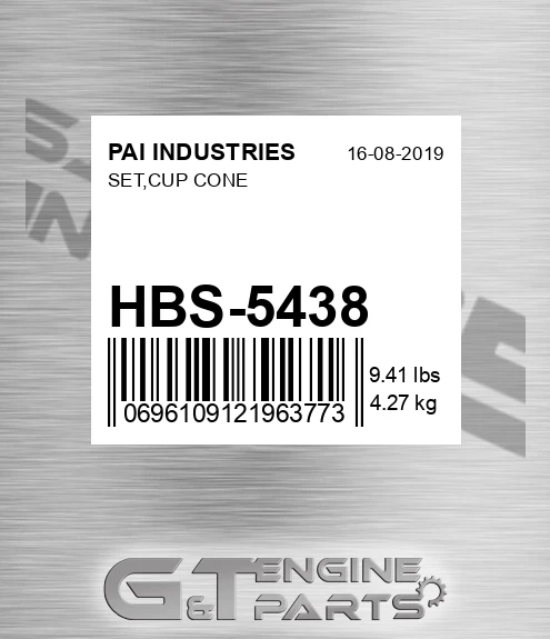 HBS-5438 Set,cup Cone