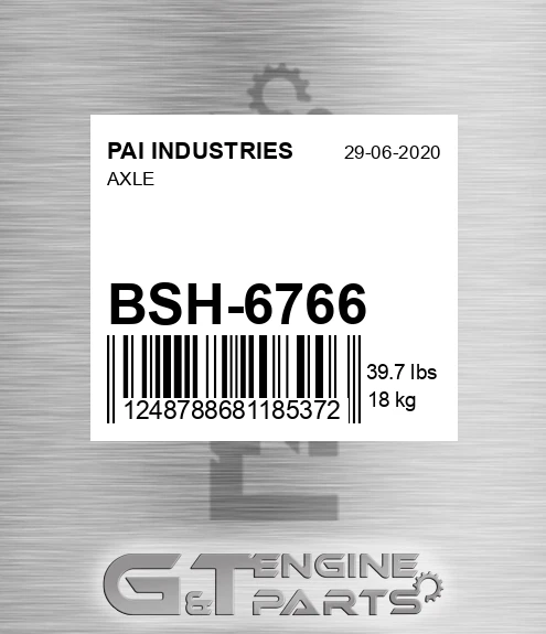 BSH-6766 Axle