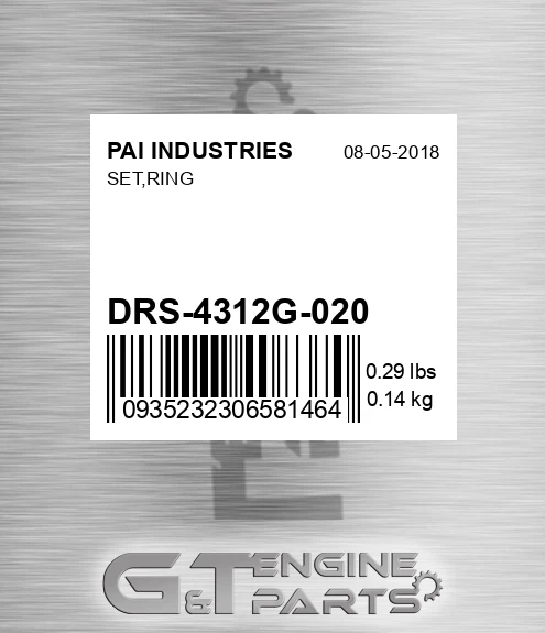 DRS-4312G-020 Set,ring