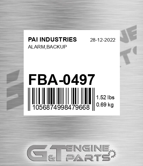 FBA-0497 Alarm,backup