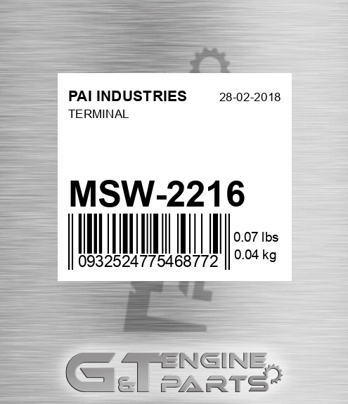 MSW-2216 Terminal