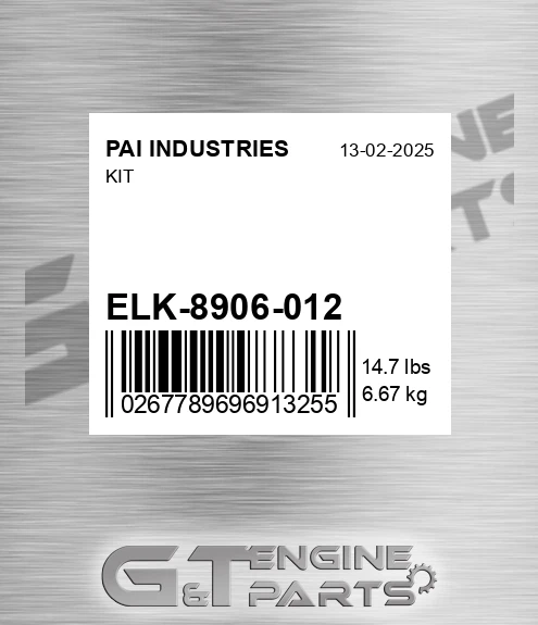 ELK-8906-012 Kit for PAI INDUSTRIES