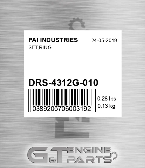 DRS-4312G-010 Set,ring
