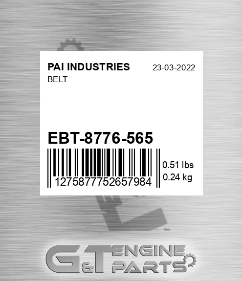 EBT-8776-565 Belt