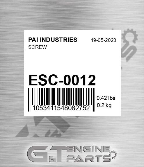 ESC-0012 Screw