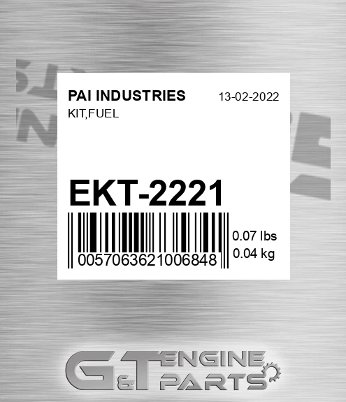 EKT-2221 Kit,fuel for PAI INDUSTRIES