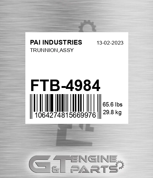 FTB-4984 Trunnion,assy
