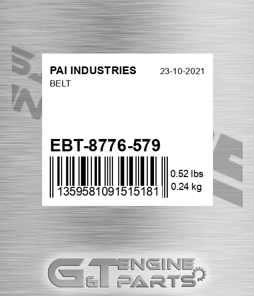 EBT-8776-579 Belt