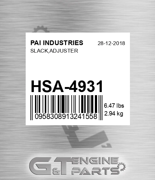 HSA-4931 Slack,adjuster