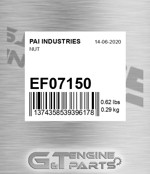 EF07150 Nut for PAI INDUSTRIES