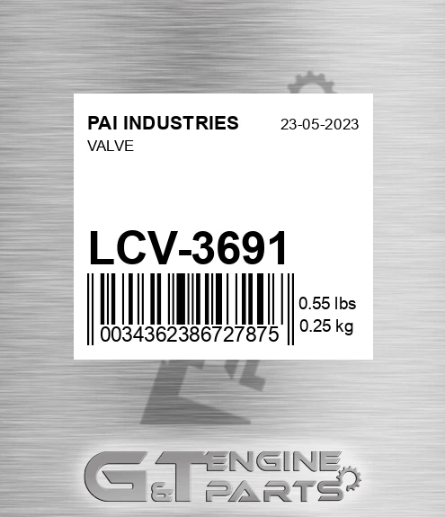 LCV-3691 Valve
