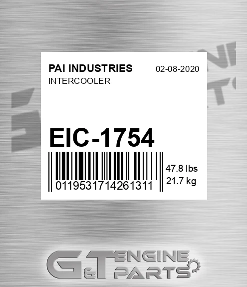 EIC-1754 Intercooler