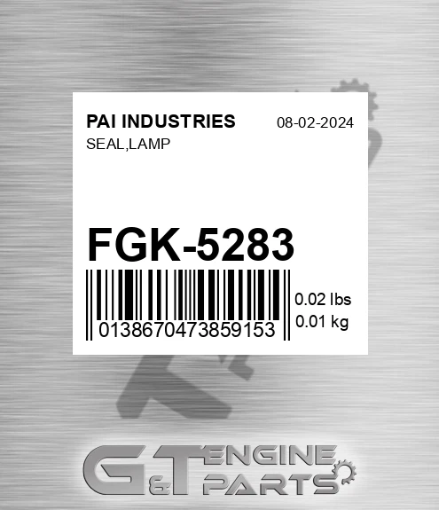 FGK-5283 Seal,lamp