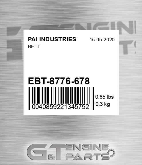 EBT-8776-678 Belt