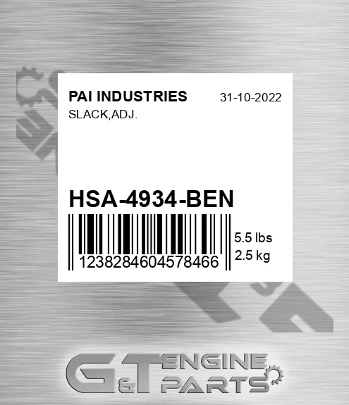 HSA-4934-BEN Slack,adj.
