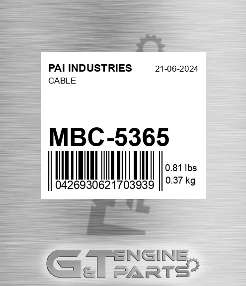 MBC-5365 Cable