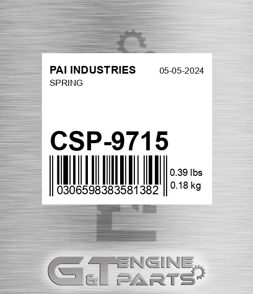 CSP-9715 Spring