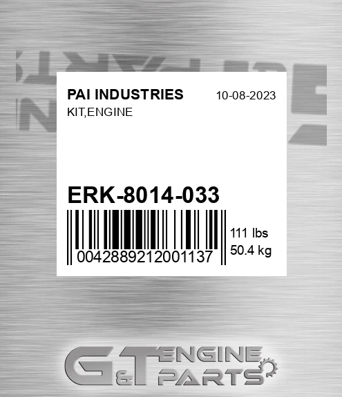 ERK-8014-033 Kit,engine for PAI INDUSTRIES