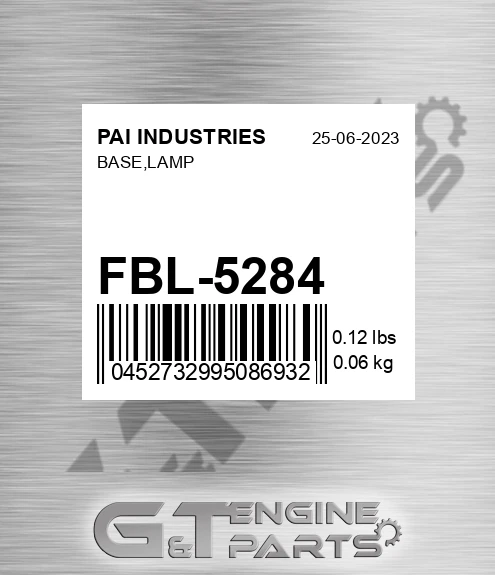 FBL-5284 Base,lamp