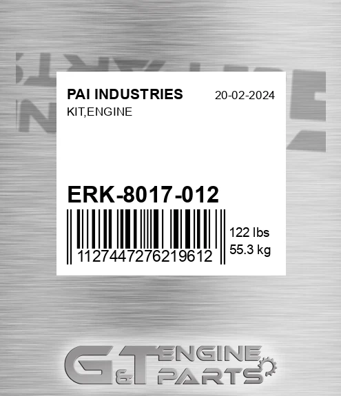 ERK-8017-012 Kit,engine for PAI INDUSTRIES